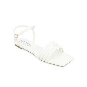 Journee Collection Women's Lyddea Multi Strap Sandals White Size 8